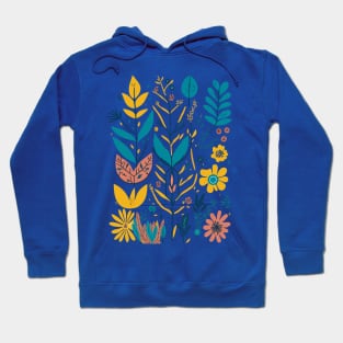 Bohemian Style Floral Shapes Hoodie